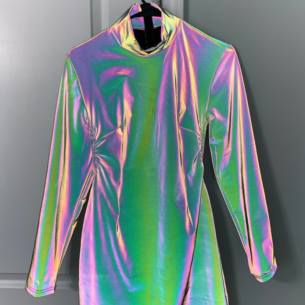 Holographic Bodycon Dress